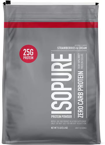 Nature's Best Zero Carb Isopure Strawberries And Cream -- 7.5 lbs