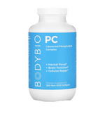 BodyBio PC Liposomal Phospholipid Complex 1,300 mg, 300 Non-GMO Softgels (650 mg per Softgel)